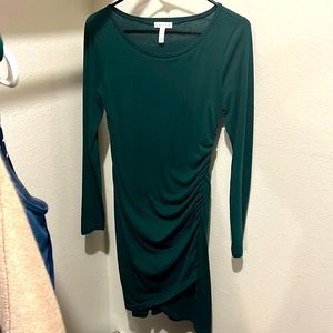 Forest Green Long Sleeve Leith dress.